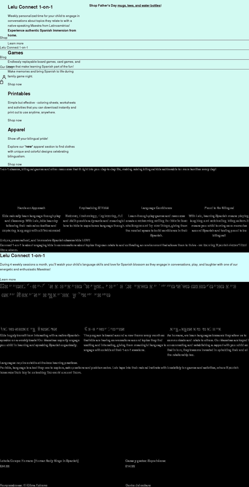 lelu-usa.com shopify website screenshot