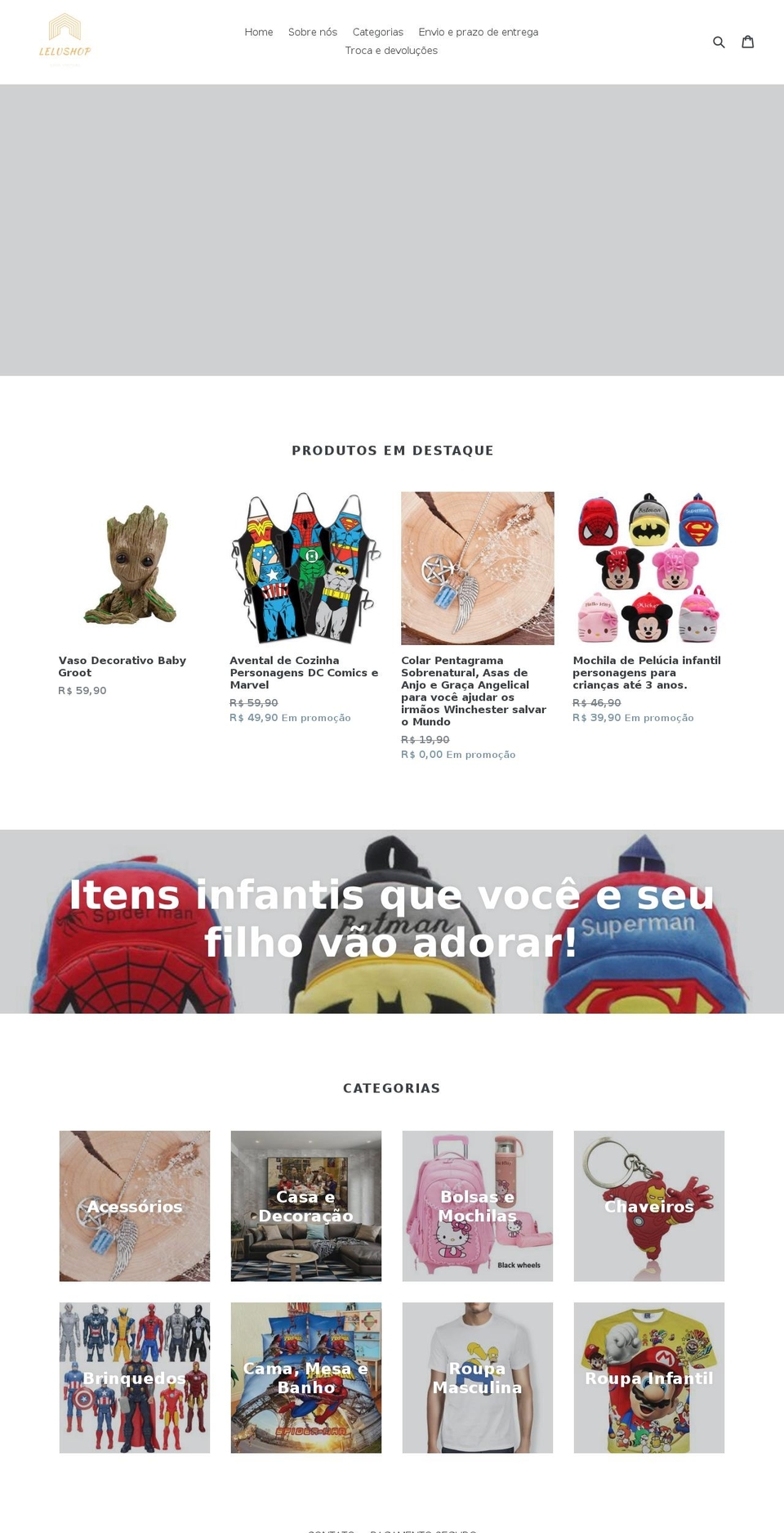 lelushop.com — Shopify storefront screenshot