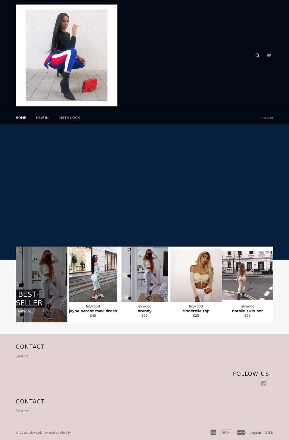 lelywood.com — Shopify storefront screenshot