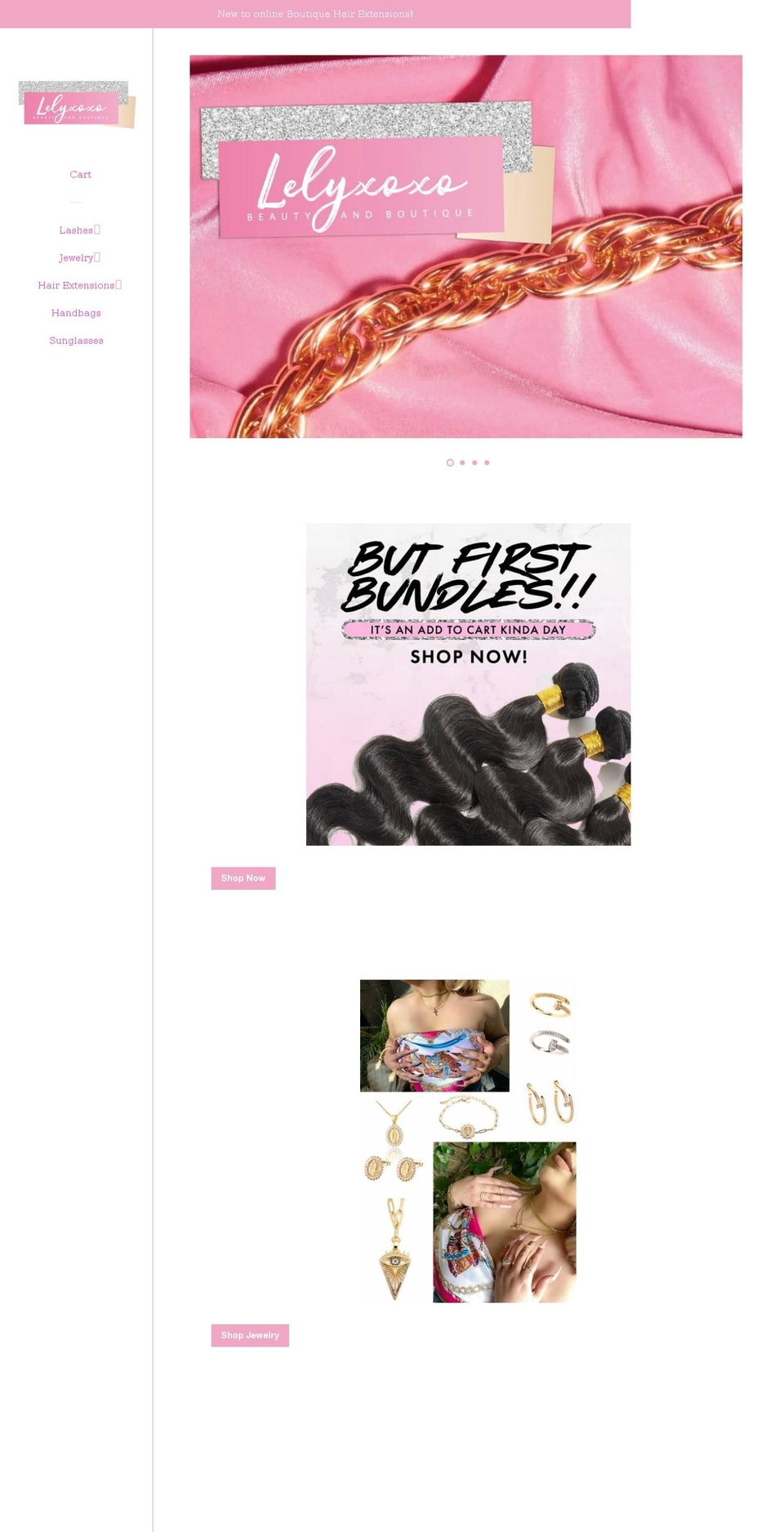 lelyxoxo.com shopify website screenshot