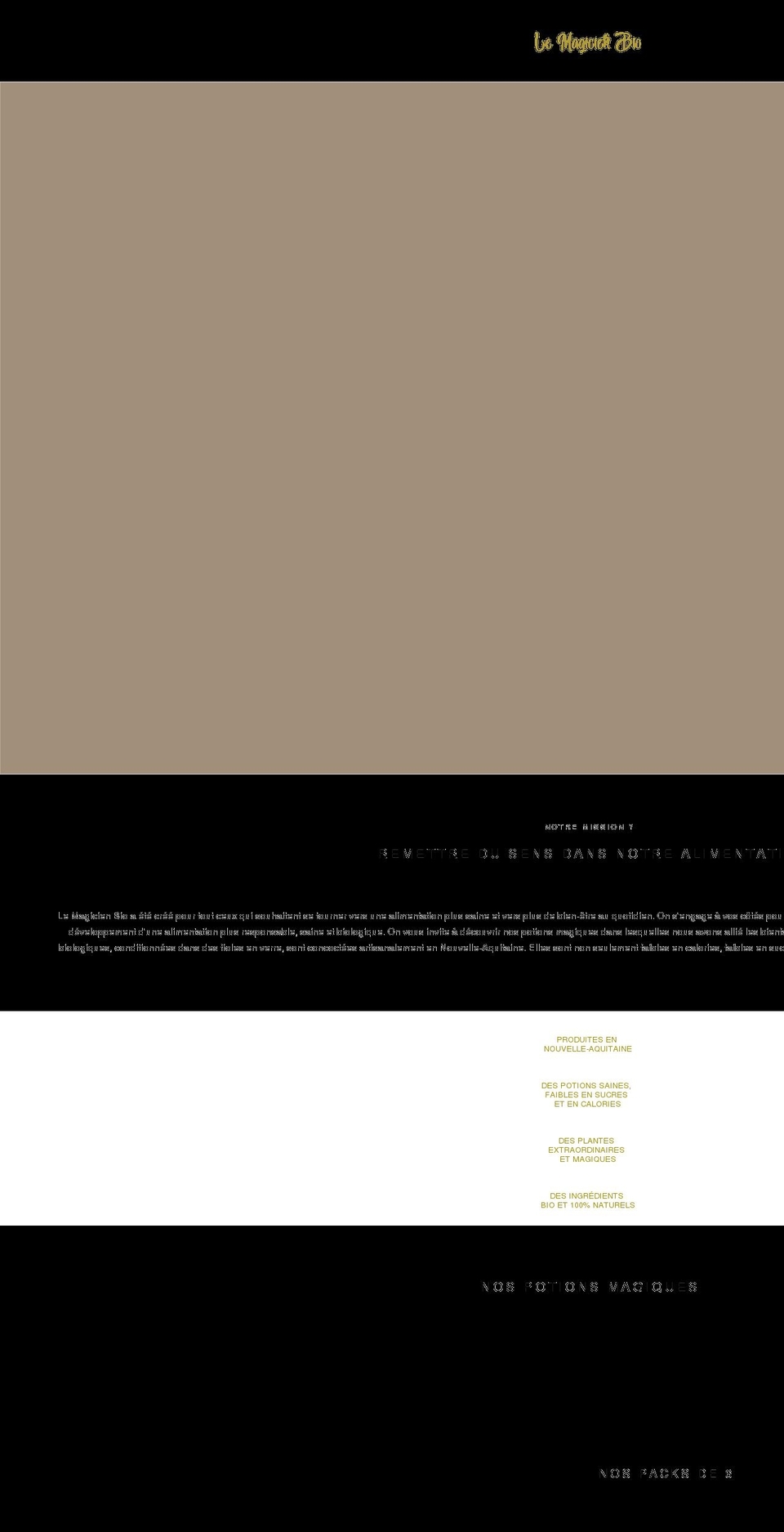 lemagicienbio.fr shopify website screenshot