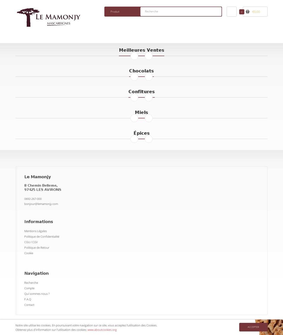 lemamonjy.com shopify website screenshot