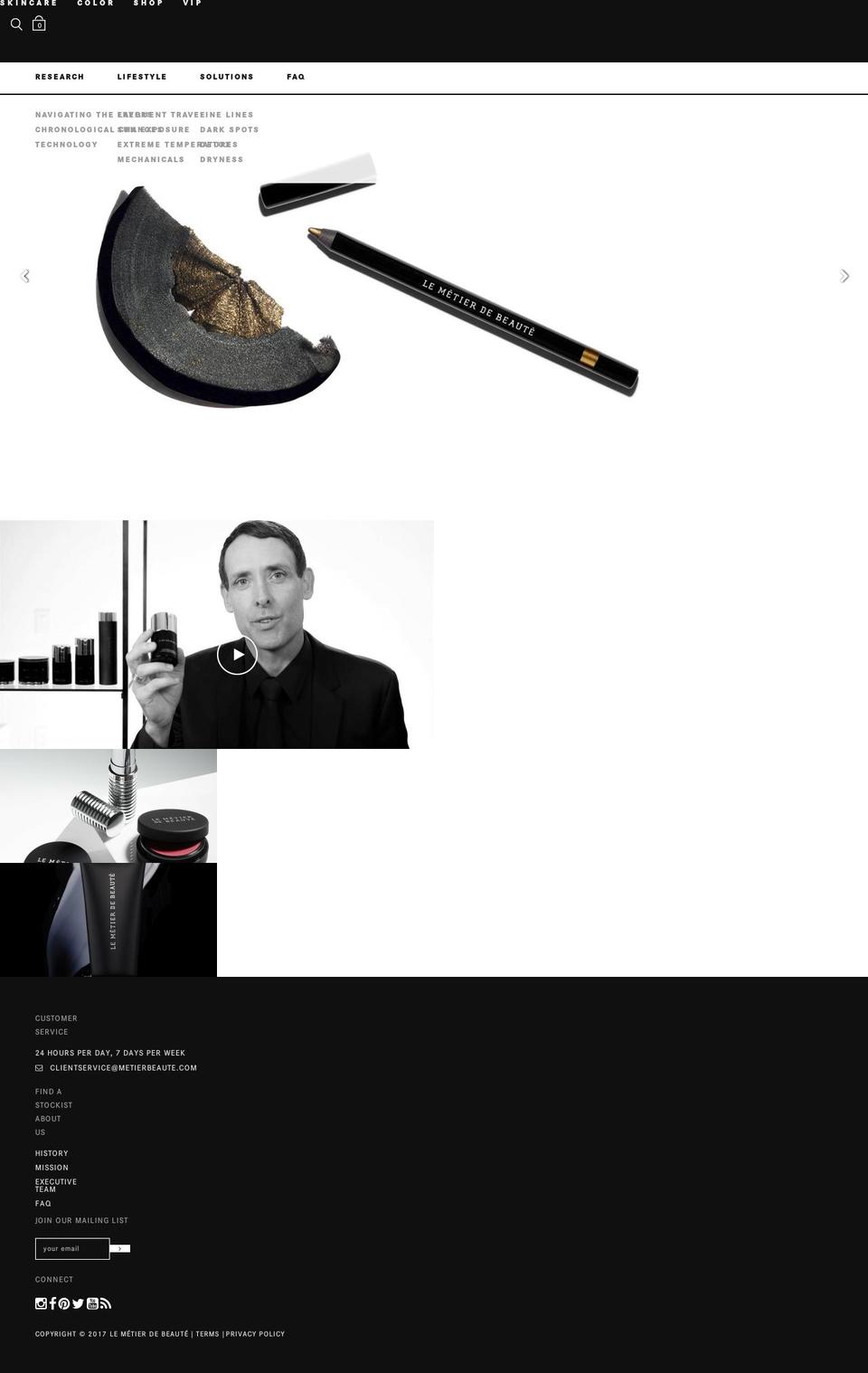 lemetierdebeaute.com shopify website screenshot