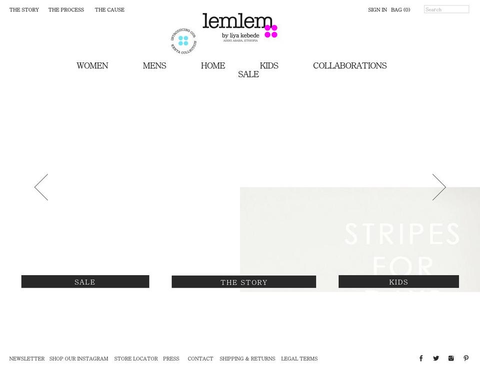 lemlem.com shopify website screenshot