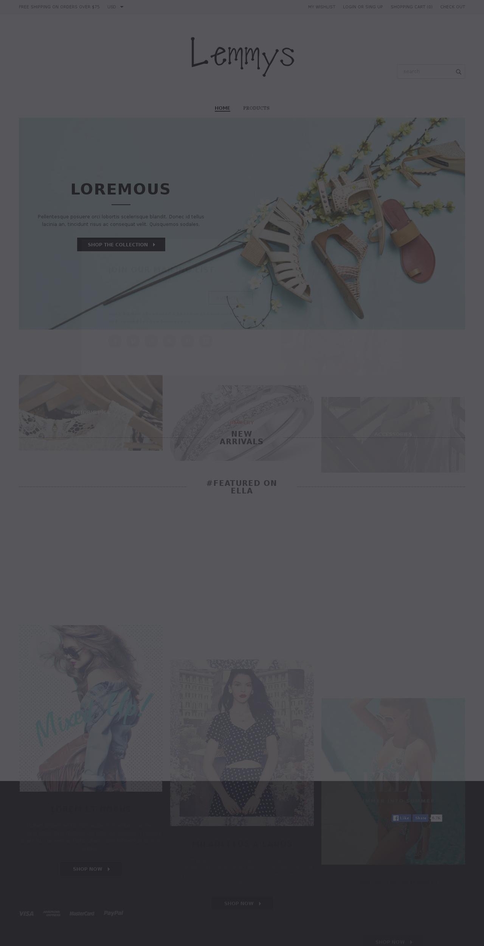 lemmyshop.com shopify website screenshot