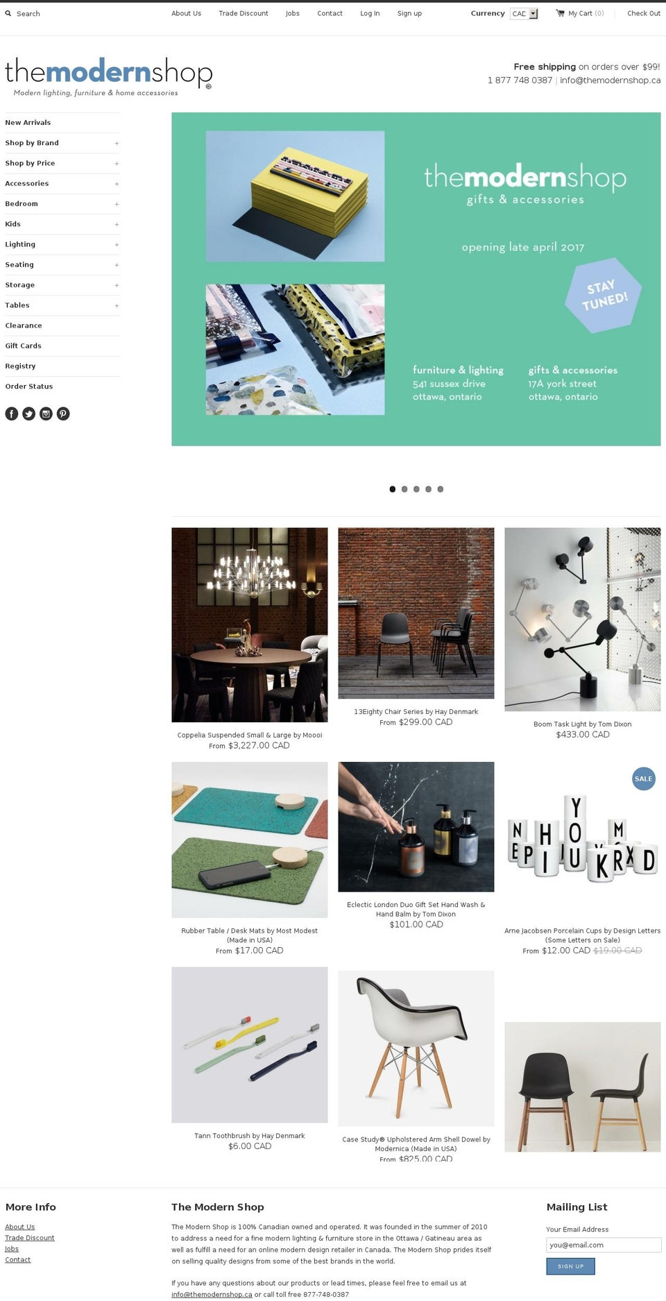 The Modern Shop 2.0 – March 30th, 2015 Shopify theme site example lemodernshoppe.com