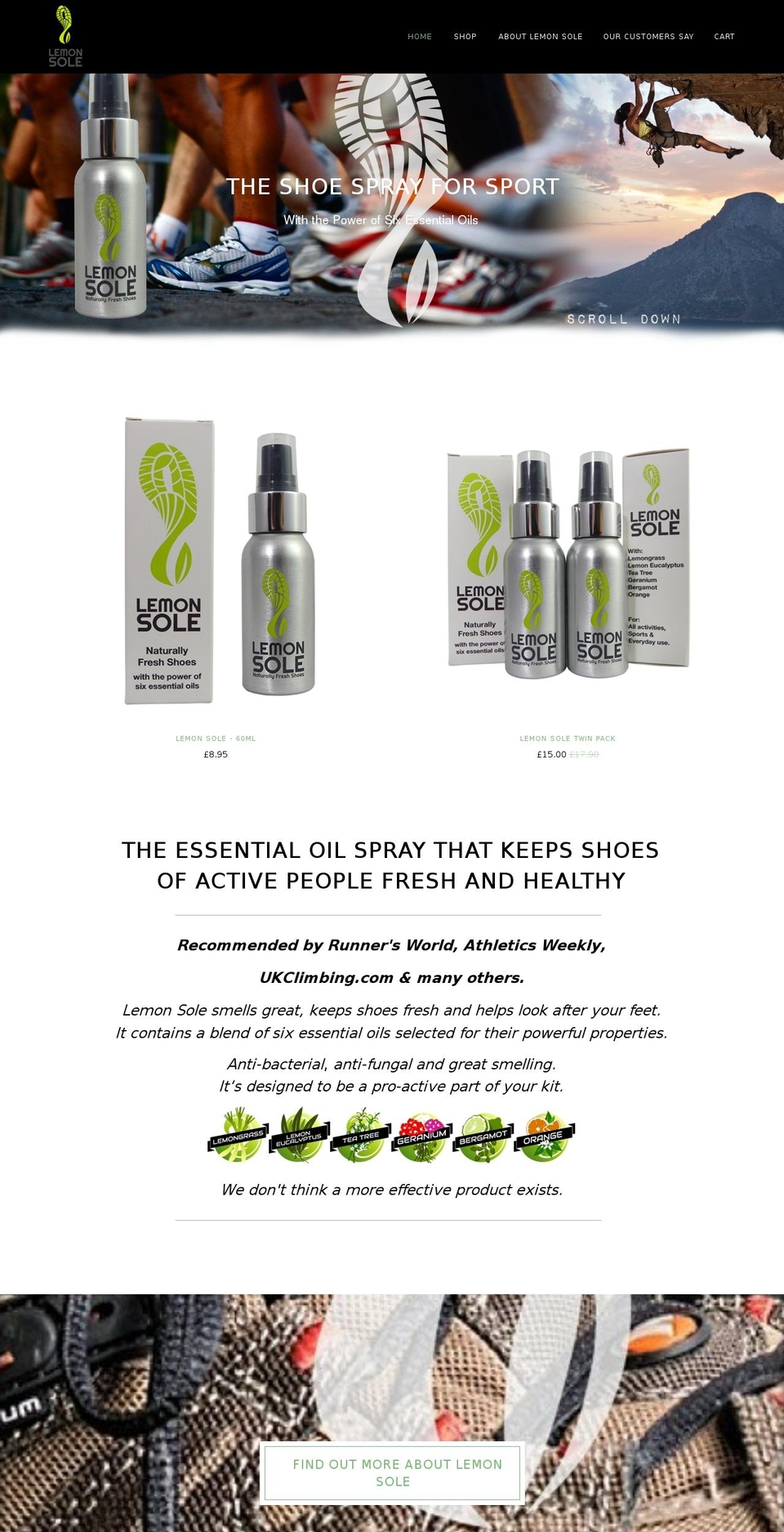 lemon-sole.com — Shopify storefront screenshot