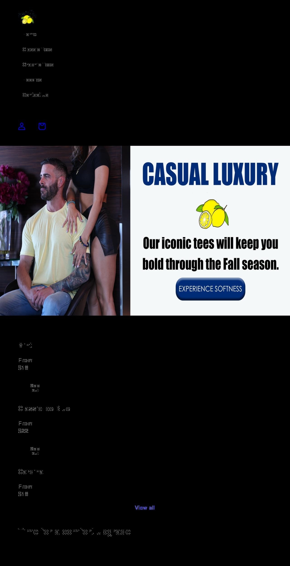 lemon-tees.com shopify website screenshot