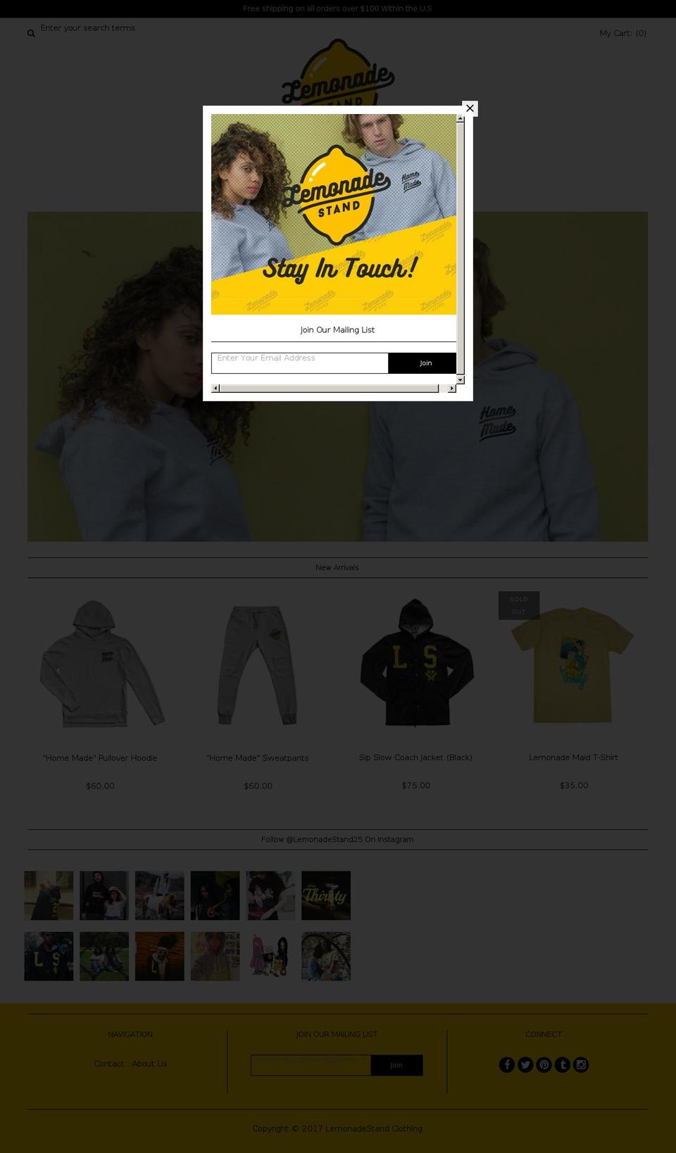 lemonadestandny.com shopify website screenshot