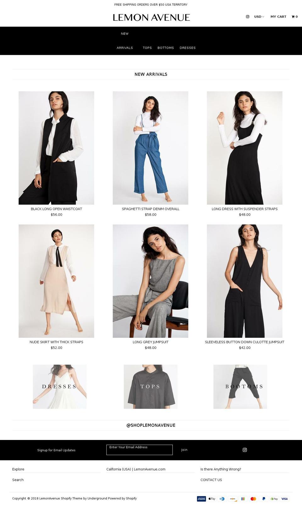 lemonavenue.com — Shopify storefront screenshot