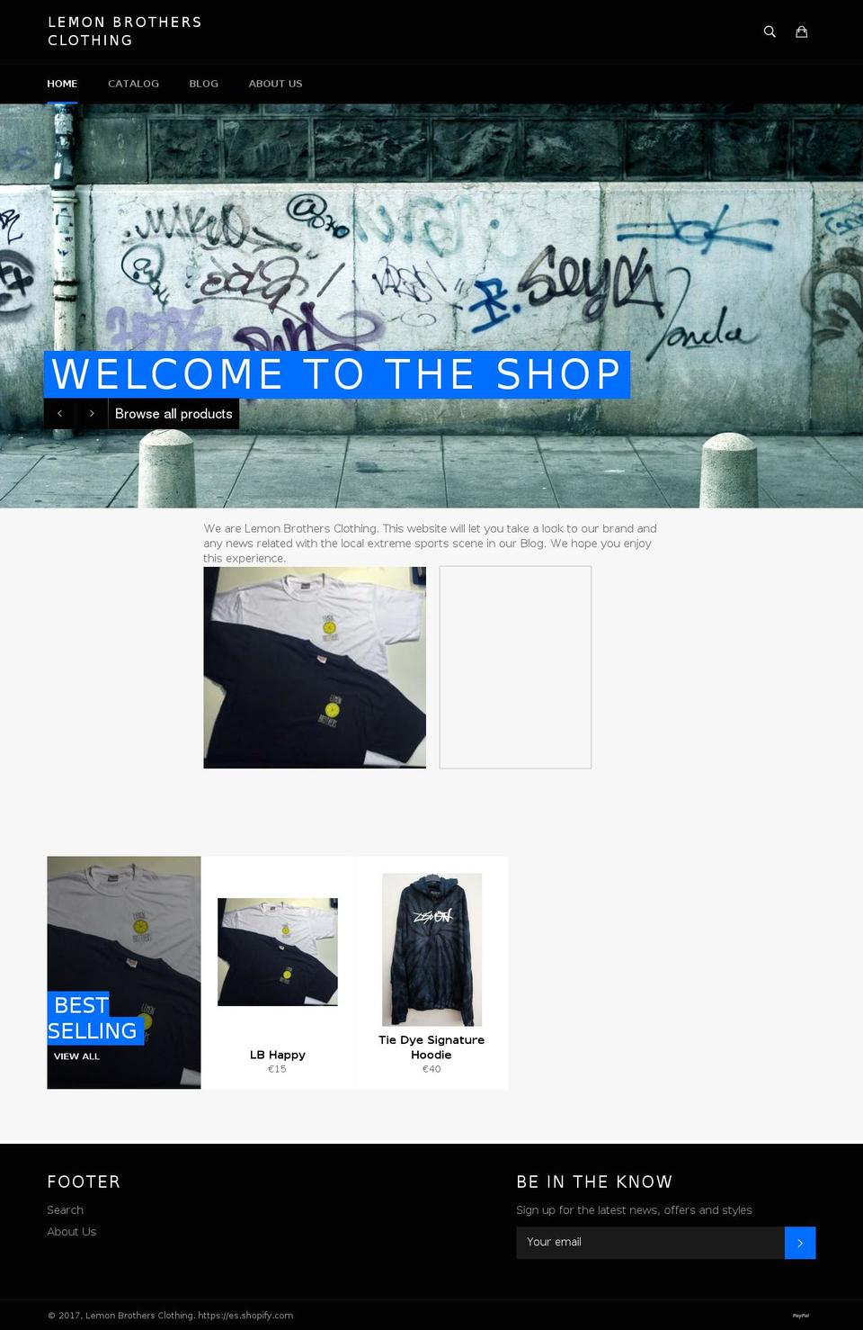 lemonbrothersclothing.com shopify website screenshot