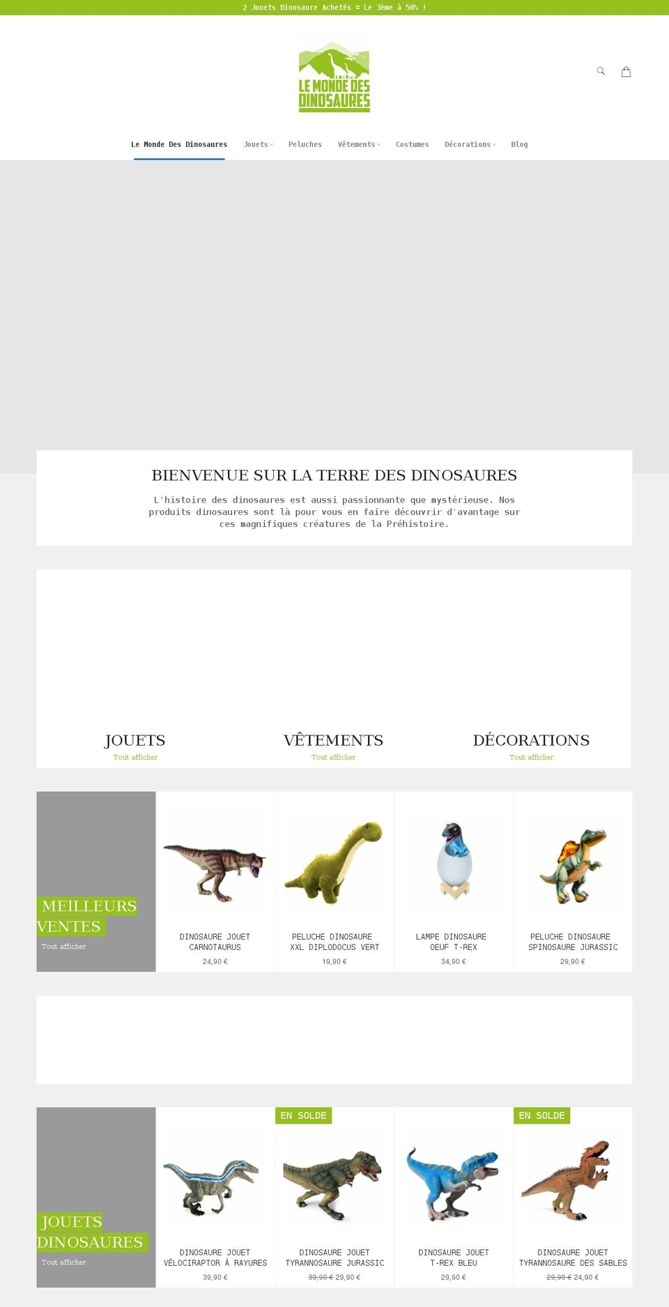 Billionaire-theme-seo Shopify theme site example lemondedesdinosaures.com