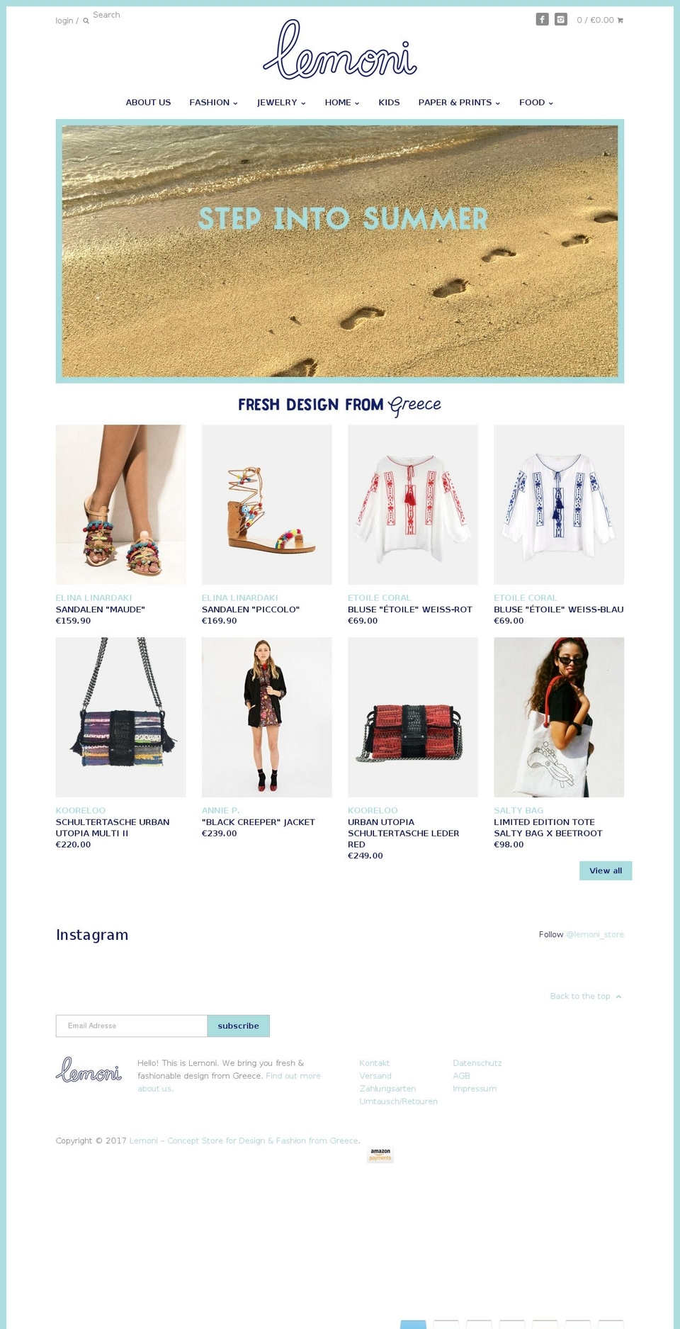 lemoni-shop.com shopify website screenshot