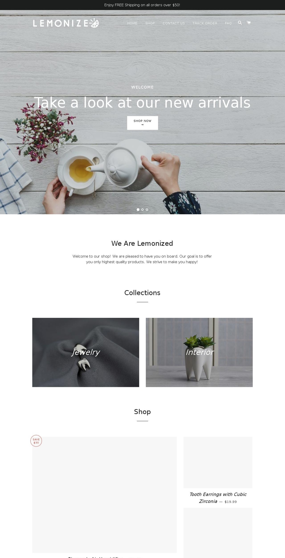 lemonized.com — Shopify storefront screenshot