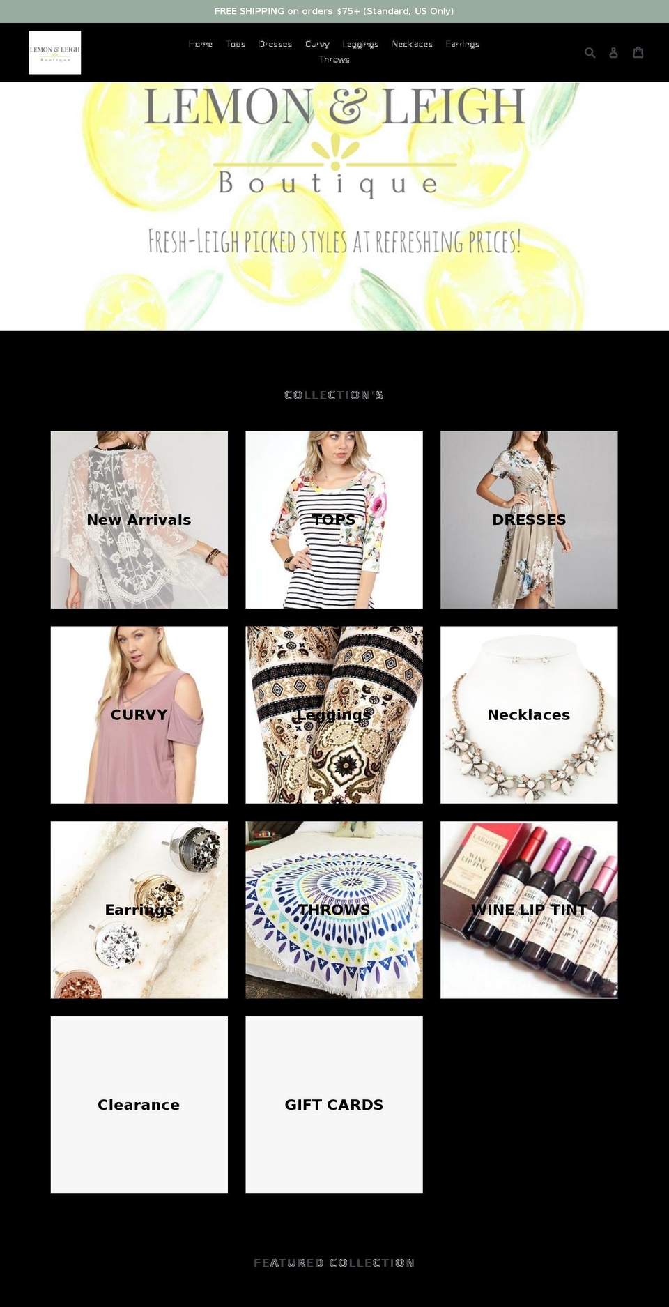 lemonleigh.com — Shopify storefront screenshot