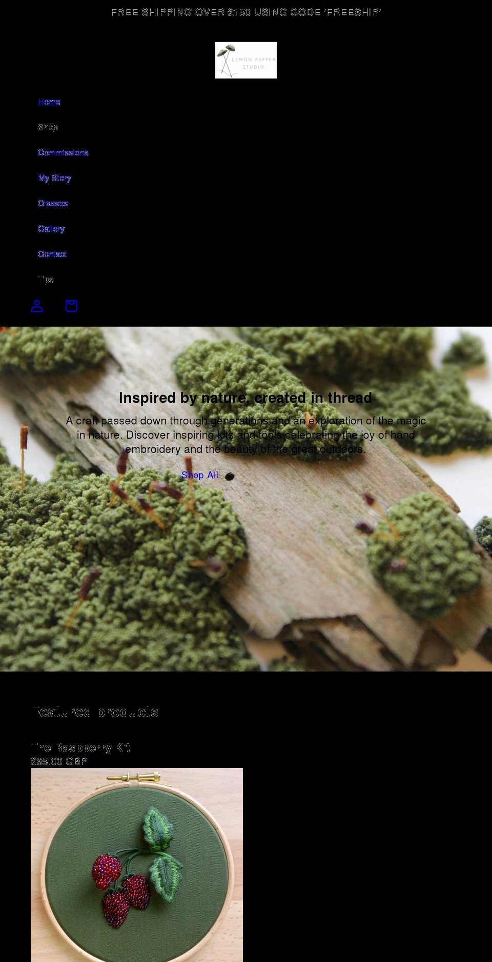 lemonpepperstudio.com shopify website screenshot