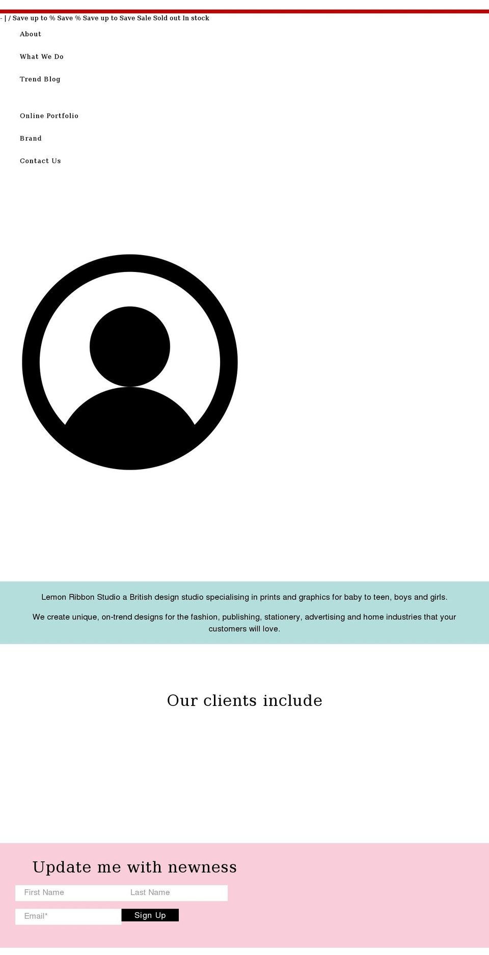 lemonribbonstudio.com shopify website screenshot