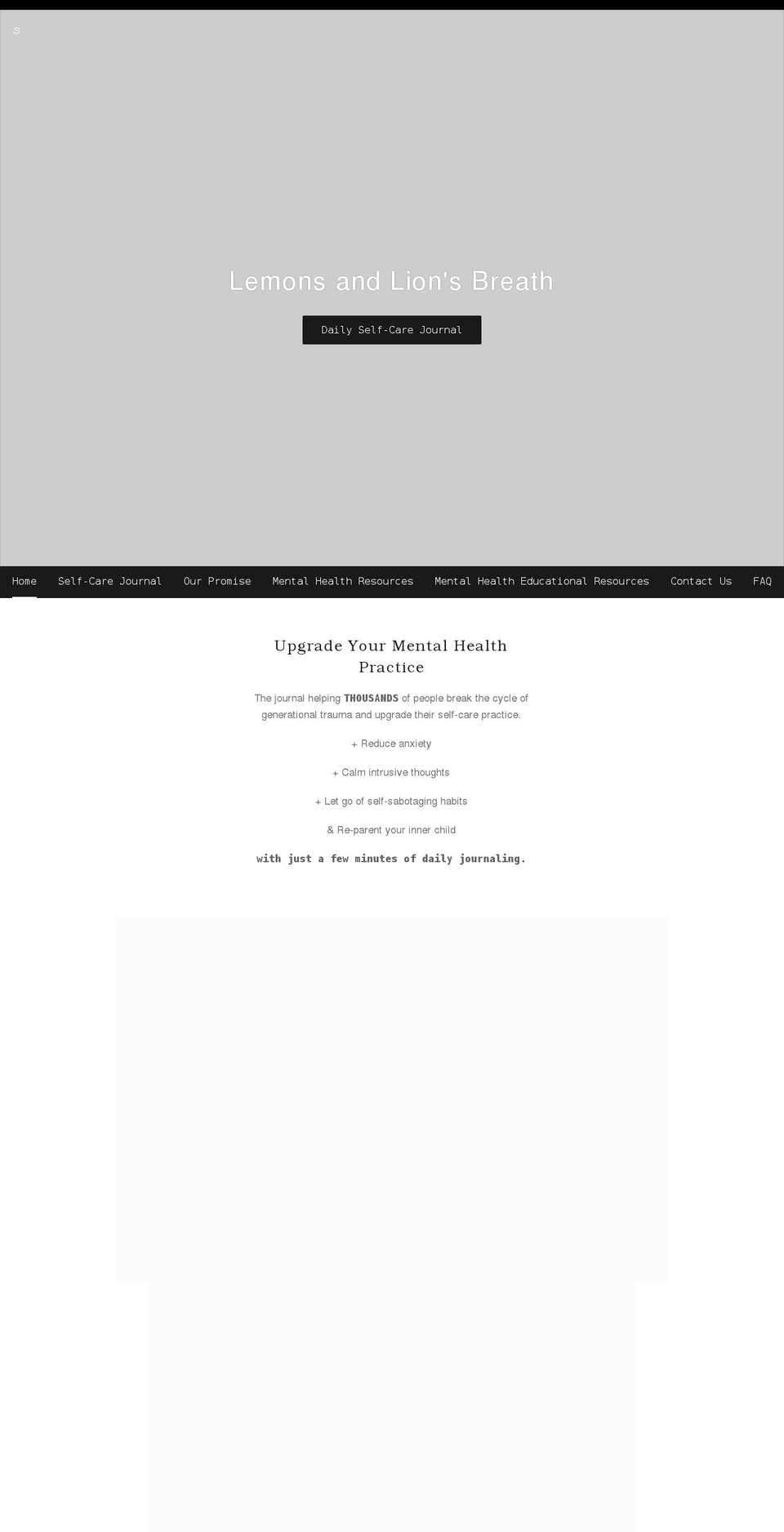 lemonsandlionsbreath.com shopify website screenshot