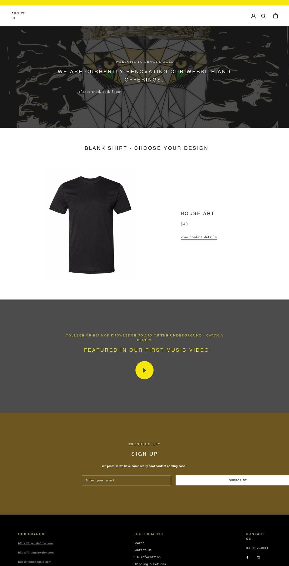 lemonsgold.com shopify website screenshot