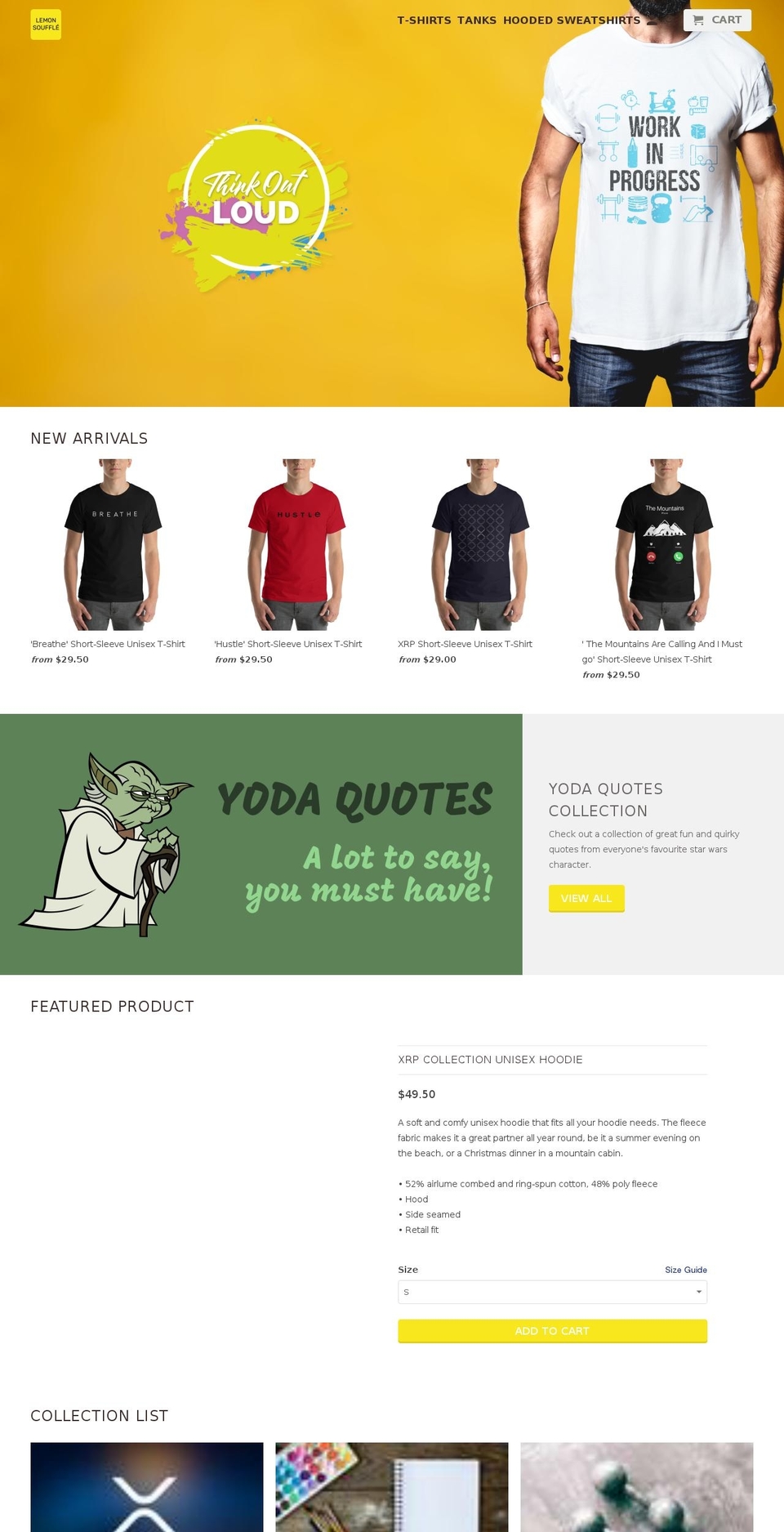 lemonsouffle.com — Shopify storefront screenshot