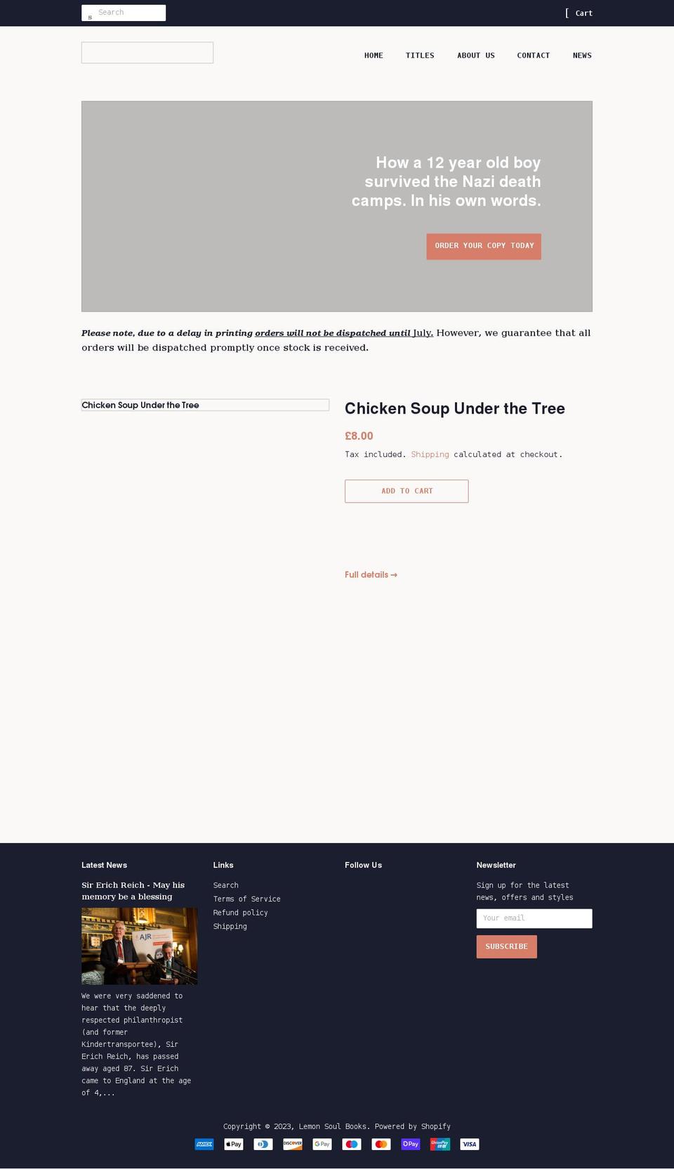 lemonsoul.com shopify website screenshot