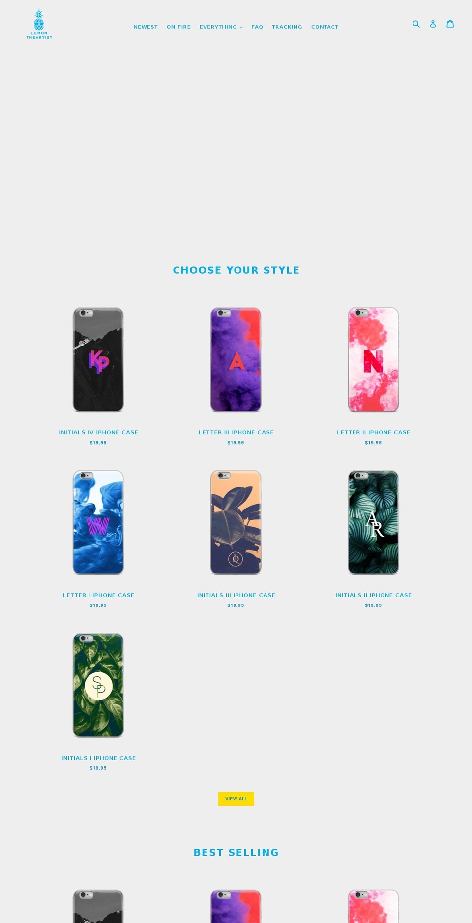 lemontheartist.com — Shopify storefront screenshot