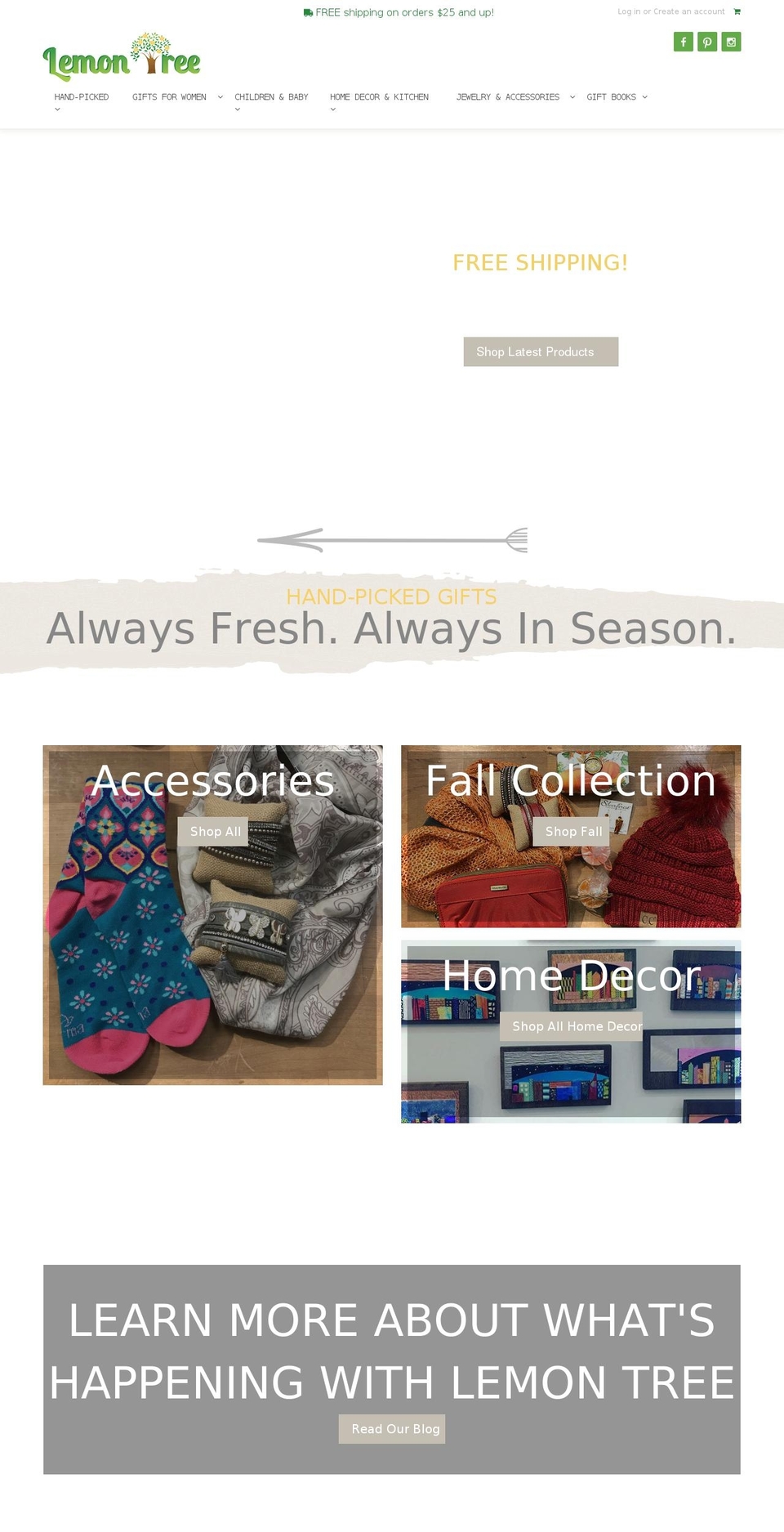 lemontreealaska.com — Shopify storefront screenshot