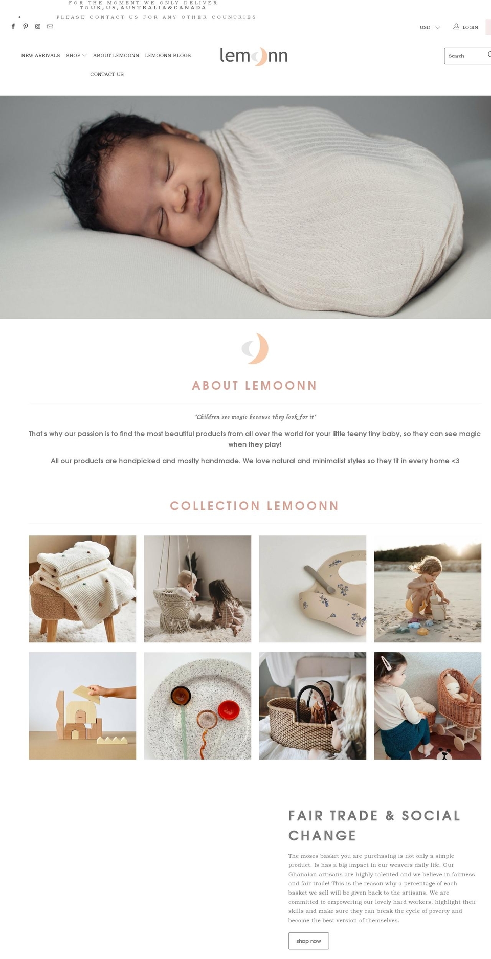 lemoonn.com shopify website screenshot