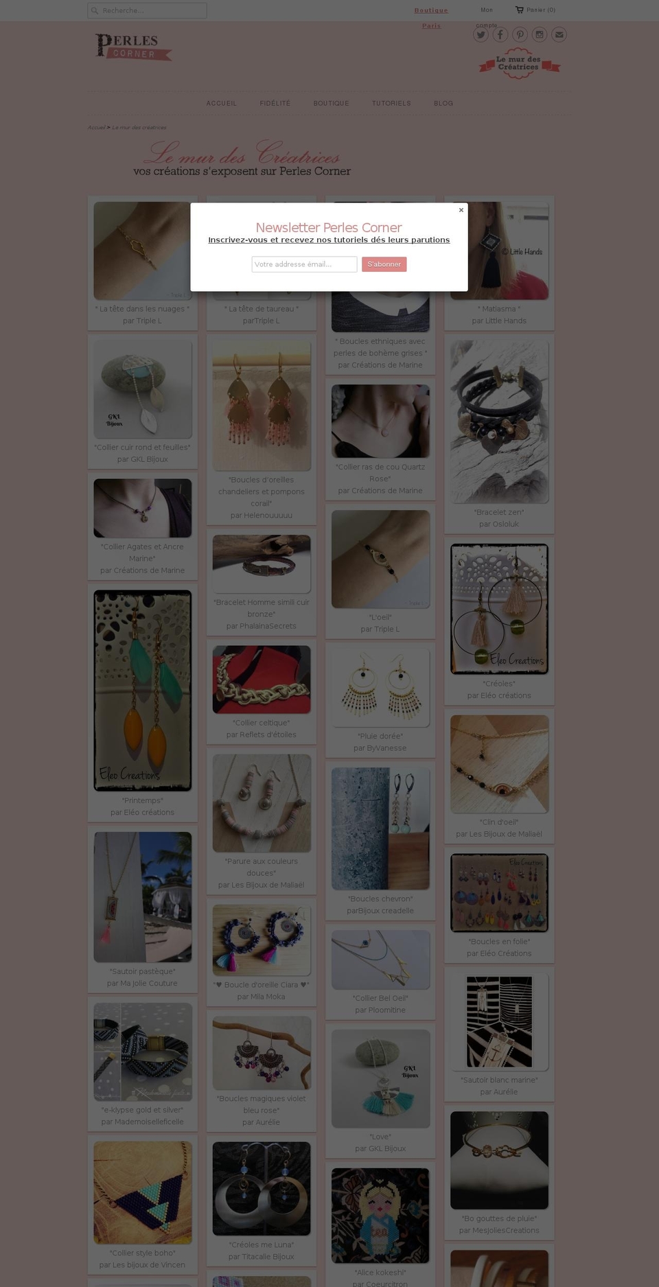 lemurdescreatrices.com shopify website screenshot