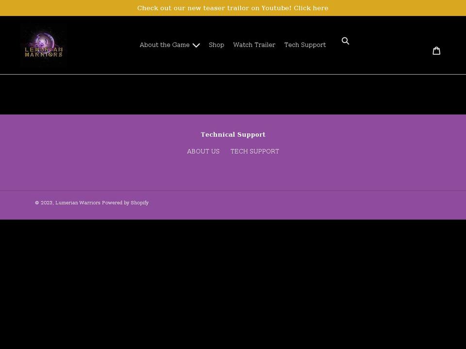 lemurianwarriors.com shopify website screenshot