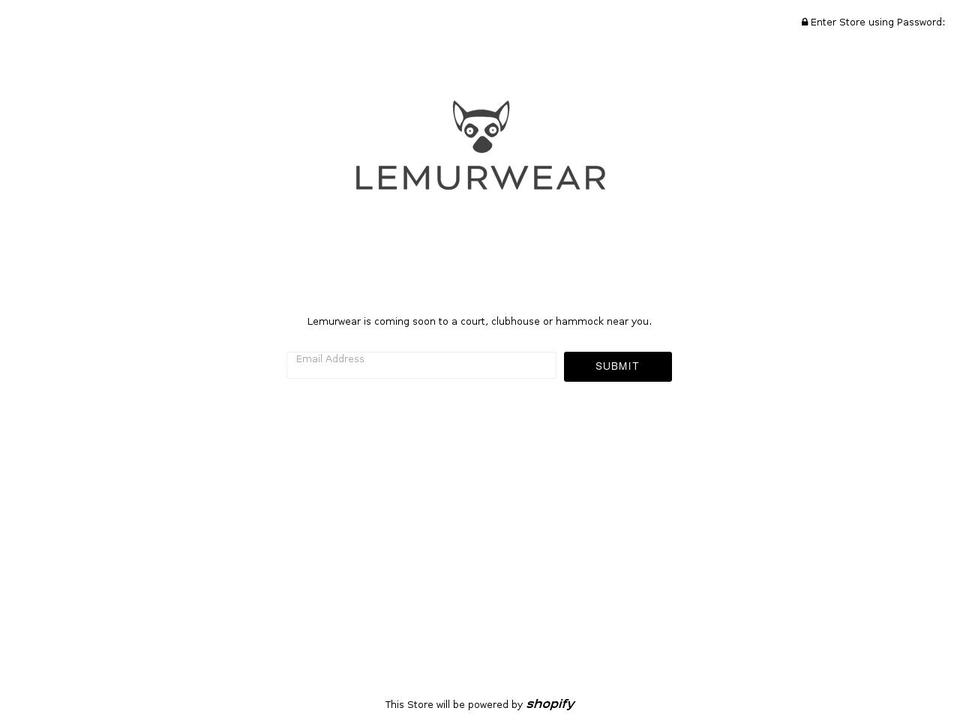 lemurwear.com — Shopify storefront screenshot