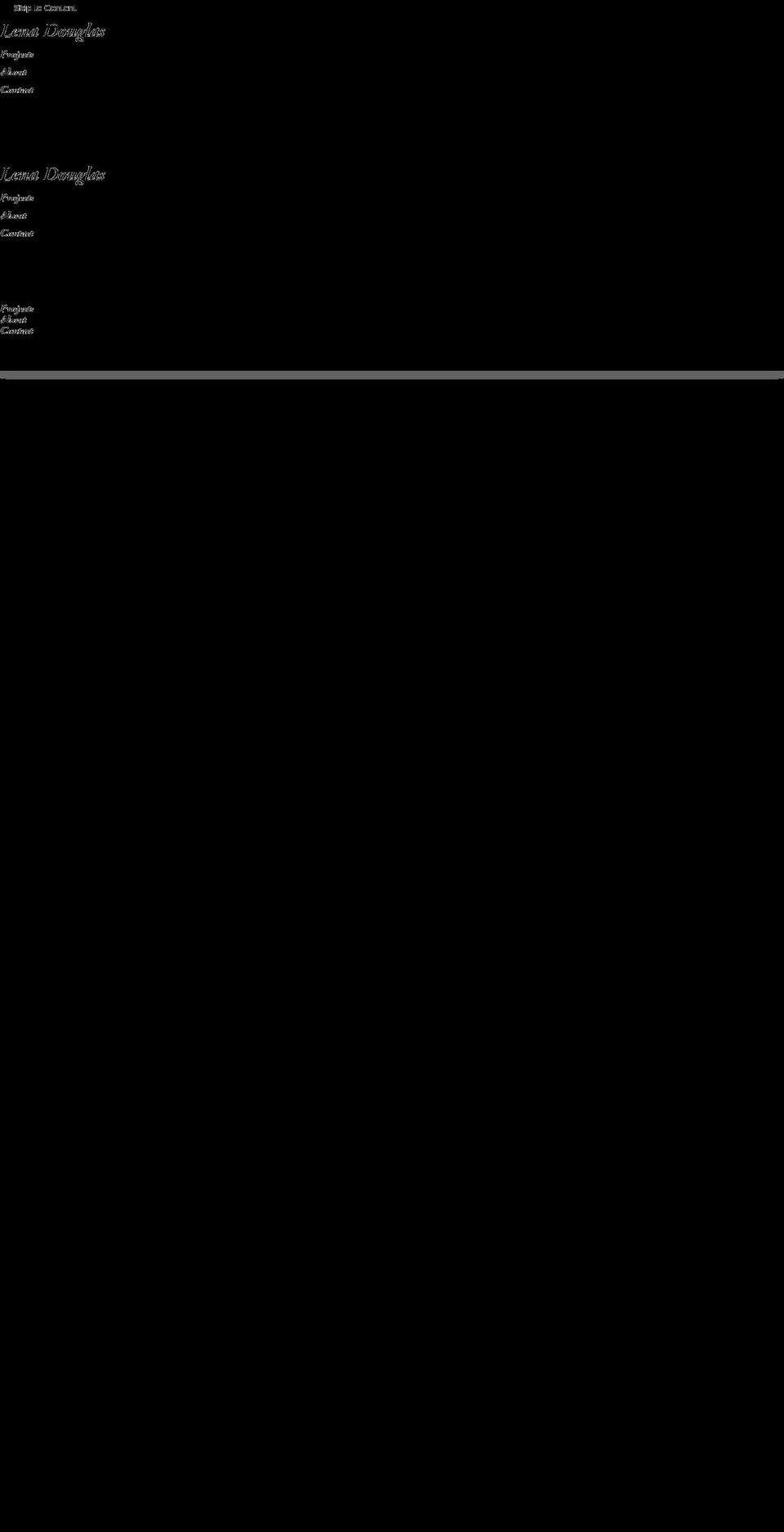 lenadouglas.com — Shopify storefront screenshot
