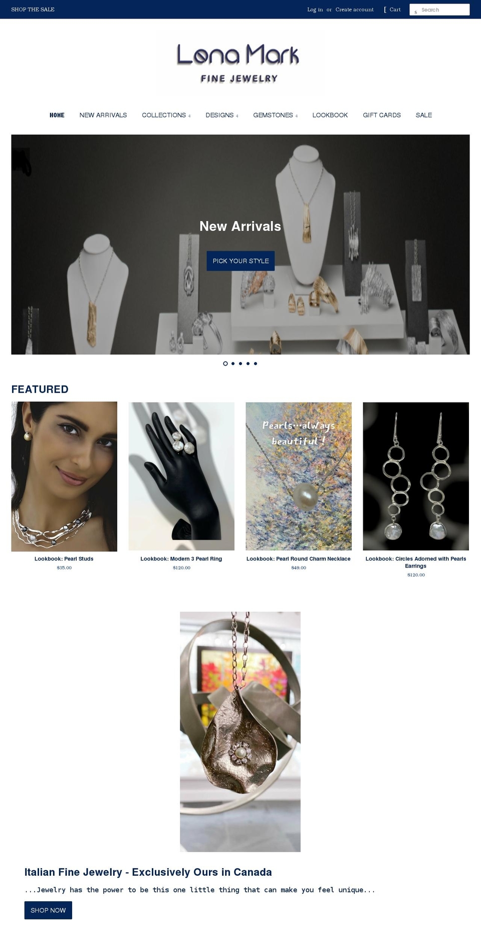 lenamark.com shopify website screenshot
