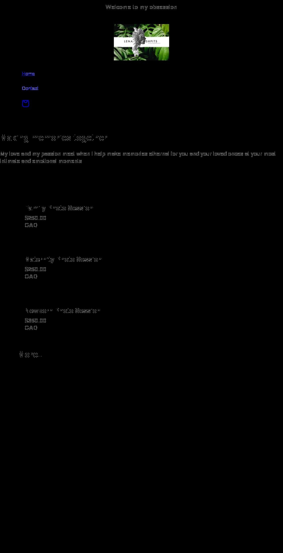 lenashpits.com shopify website screenshot
