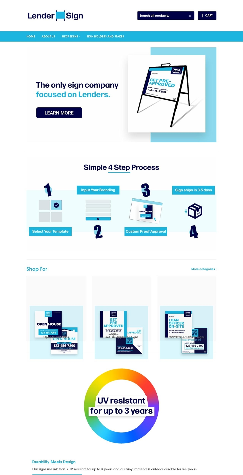 lendersign.com shopify website screenshot