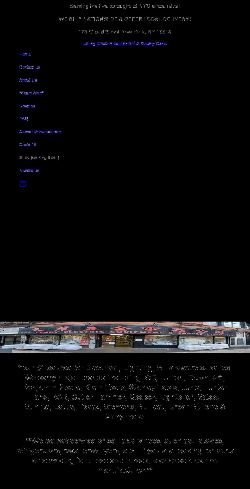 lendyelectric.com shopify website screenshot