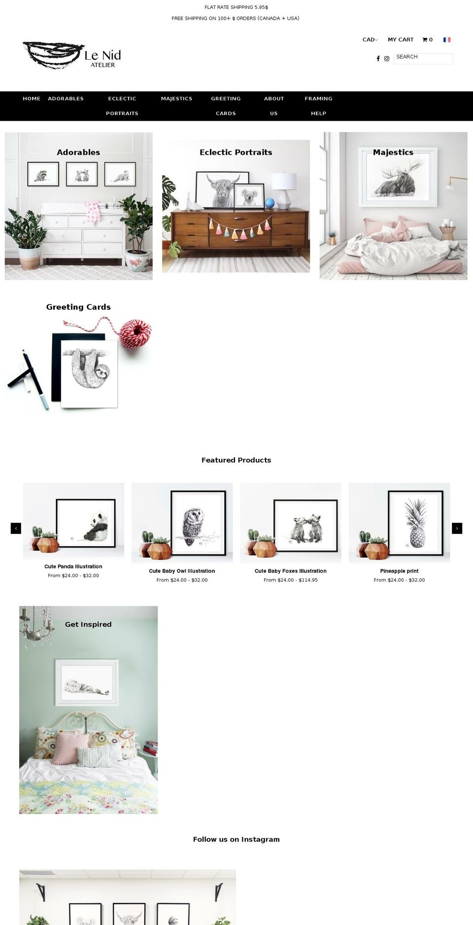 lenidatelier.com — Shopify storefront screenshot
