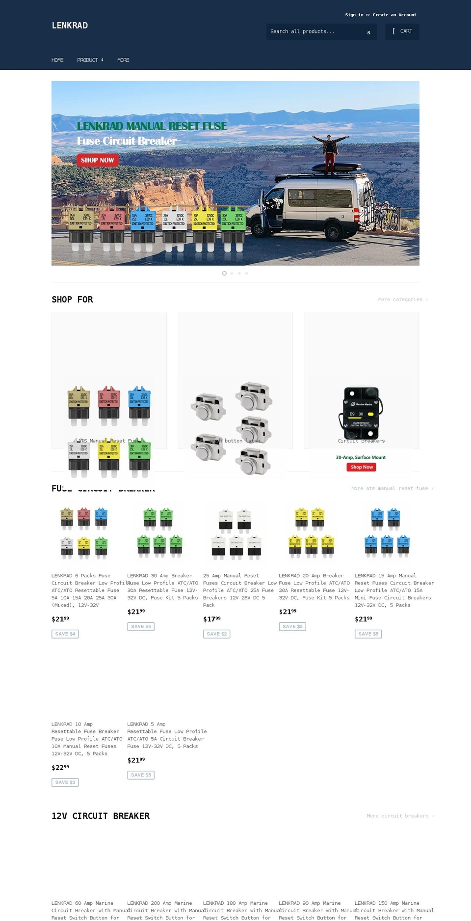 lenkradstore.com shopify website screenshot