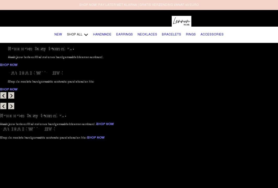 lennonthelabel.nl shopify website screenshot