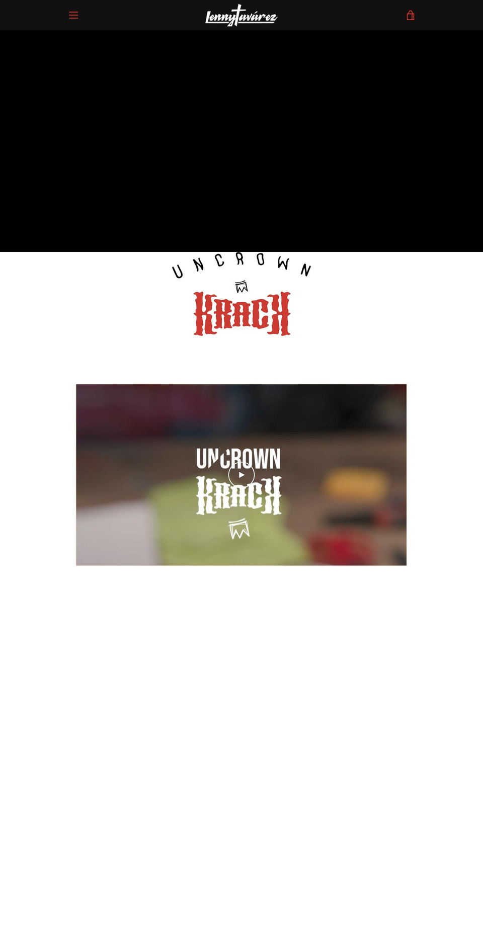 lennytavarez.com shopify website screenshot