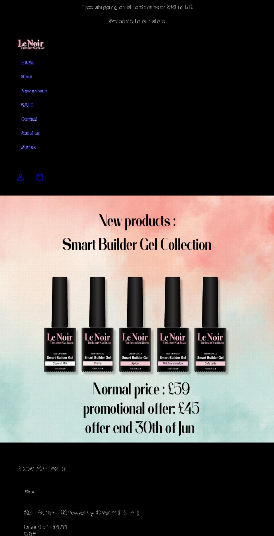 lenoirluxury.com shopify website screenshot