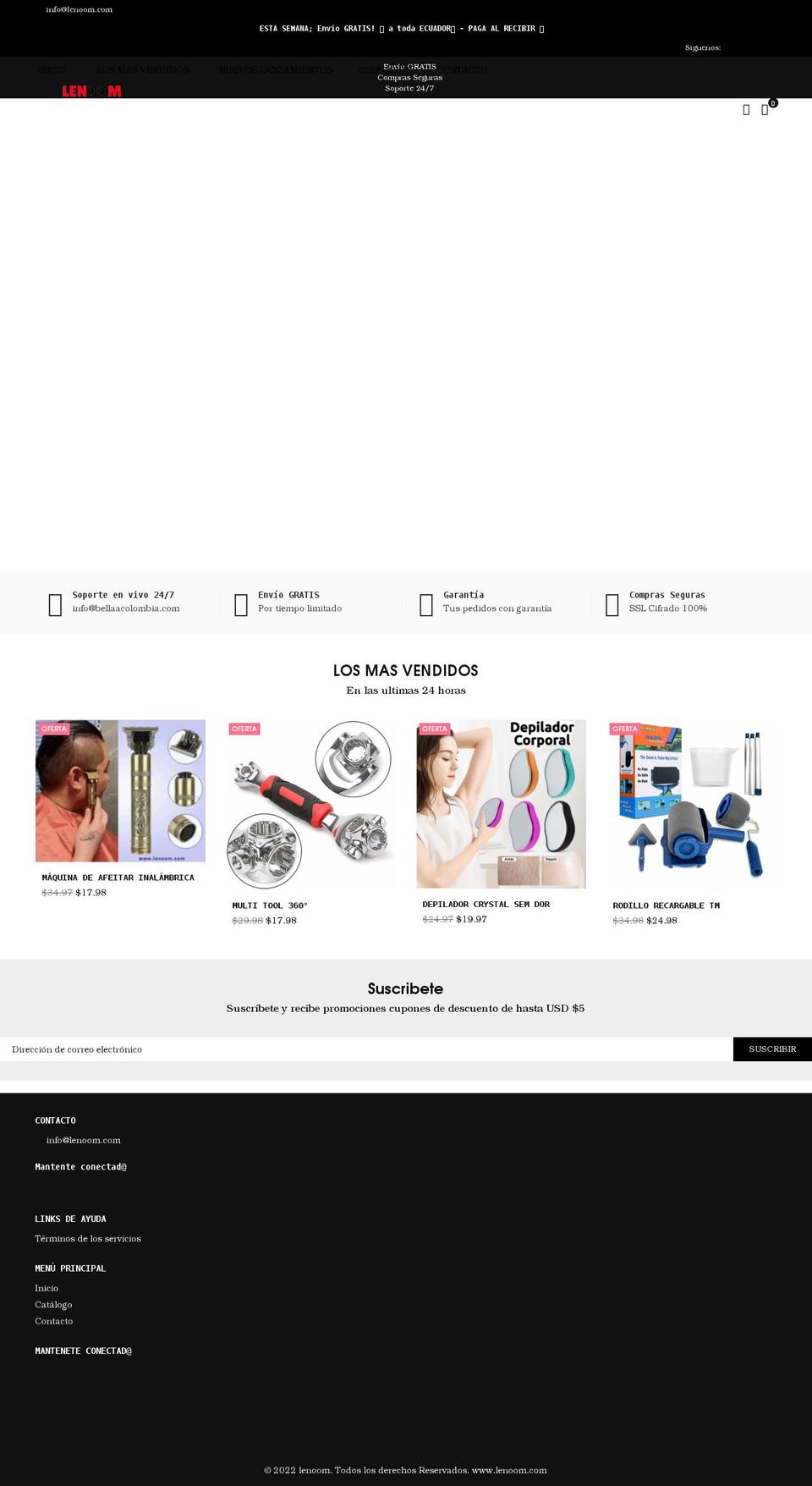 lenoom.com shopify website screenshot