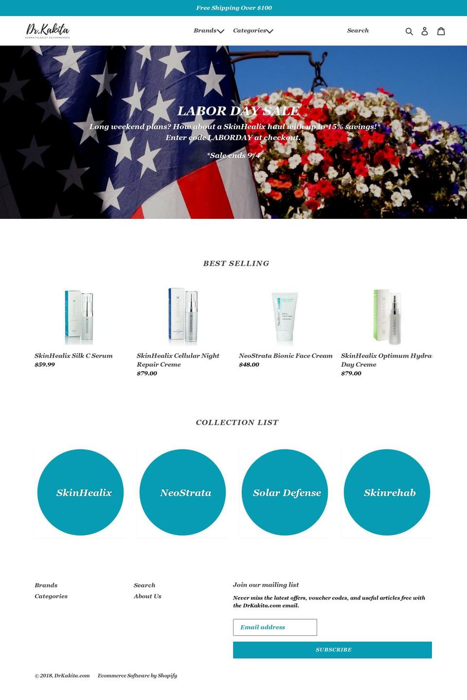 lenorekakita.com — Shopify storefront screenshot
