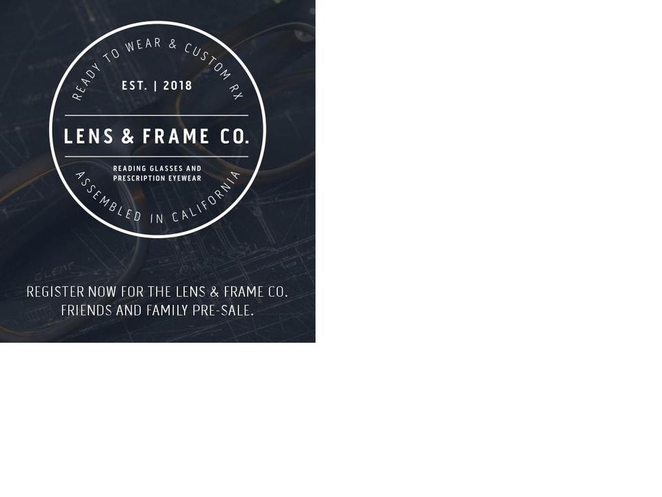 lensandframe.com — Shopify storefront screenshot