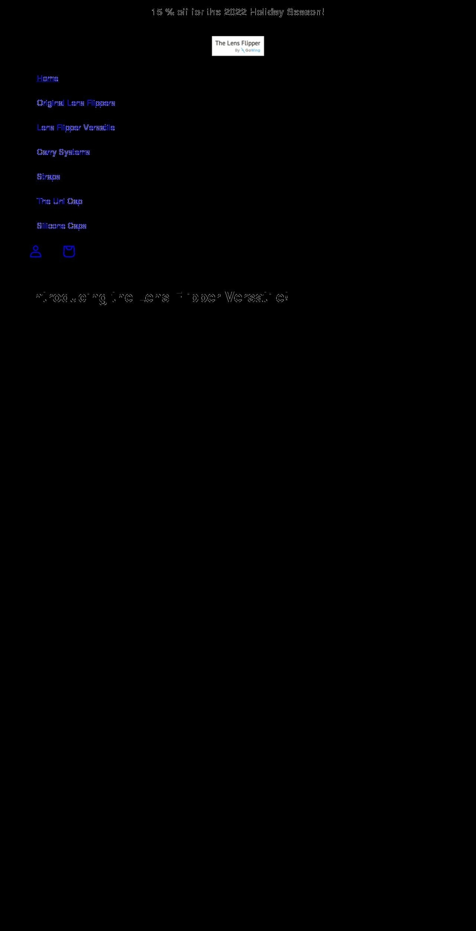 lensflipper.com shopify website screenshot
