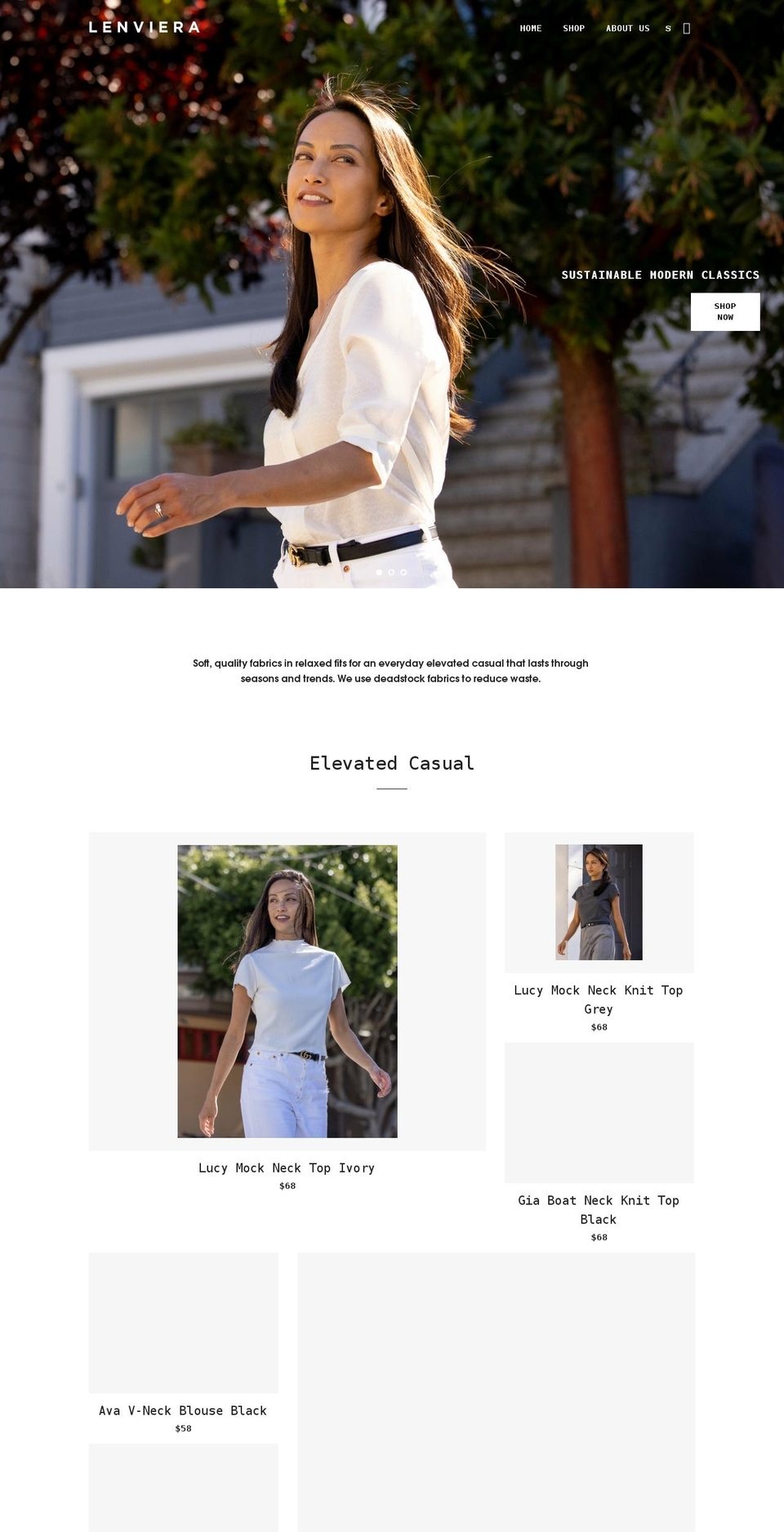 lenviera.com shopify website screenshot