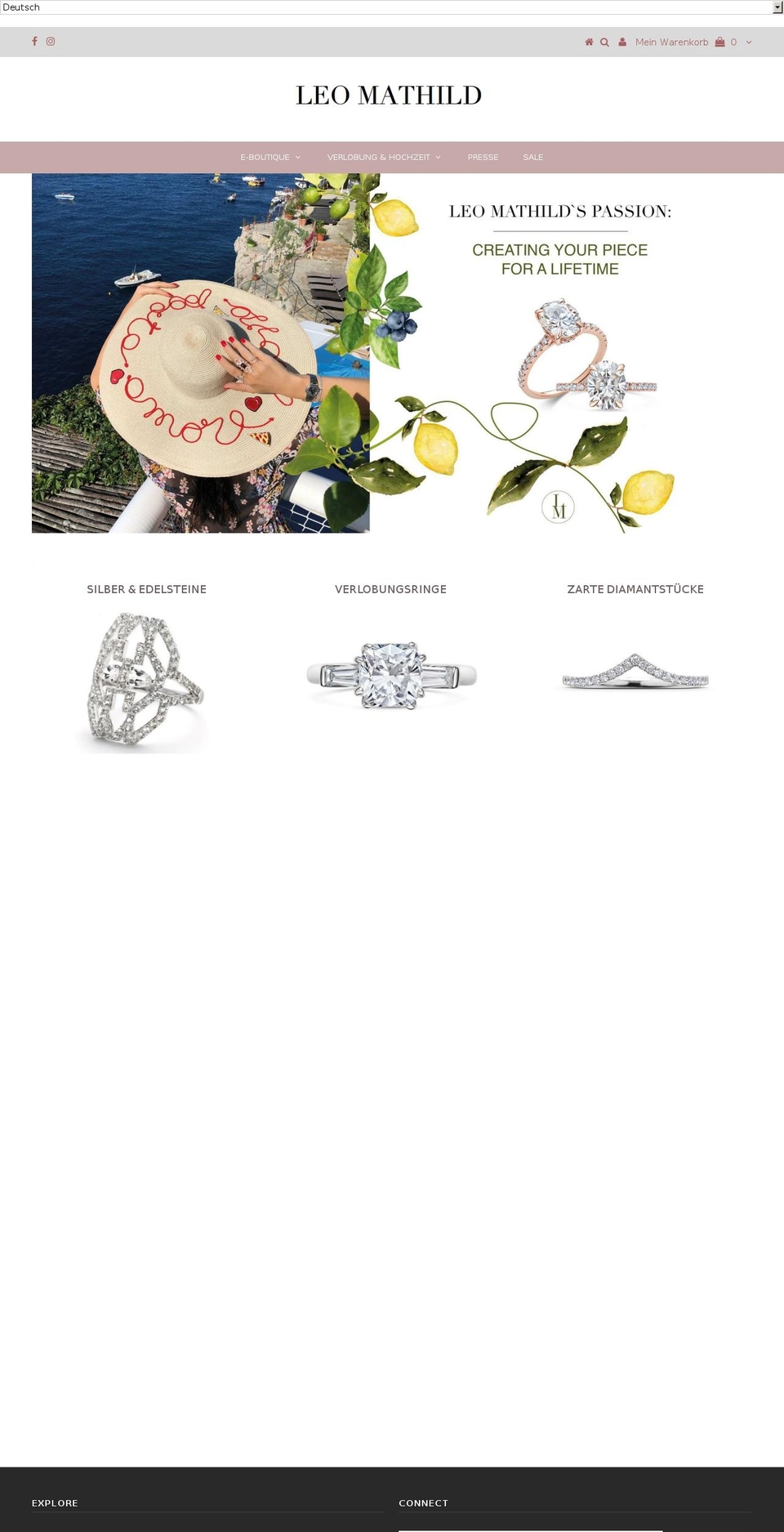 leo-mathild.com — Shopify storefront screenshot