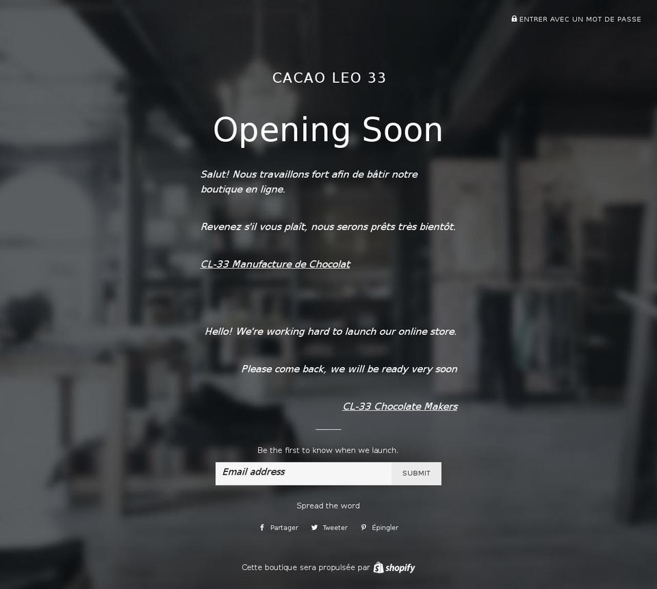 leo33.com shopify website screenshot