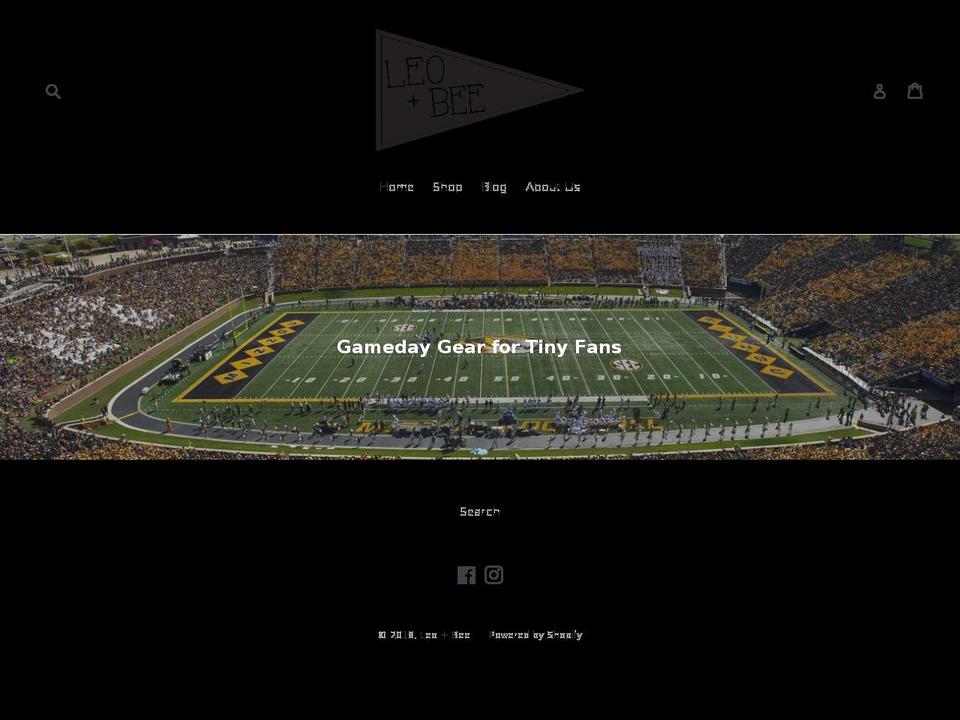 leoandbee.com shopify website screenshot