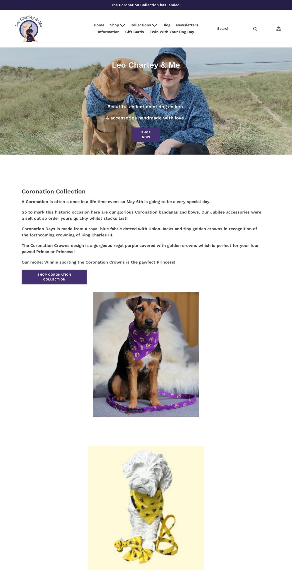 leocharleyandme.co.uk shopify website screenshot